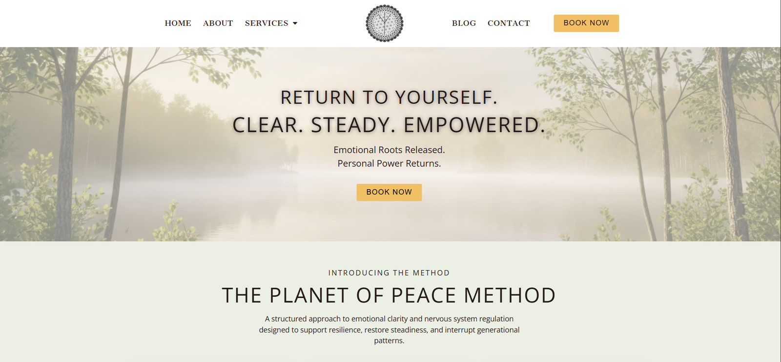 Planet of Peace desktop view